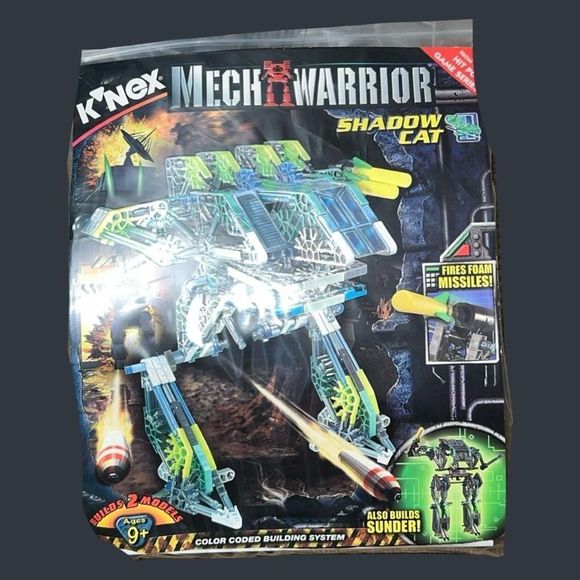 2001 Knex Mech Warrior Shadow Cat Makes 2 Models Shadow Cat Sunder Instructions - Picture 1 of 7